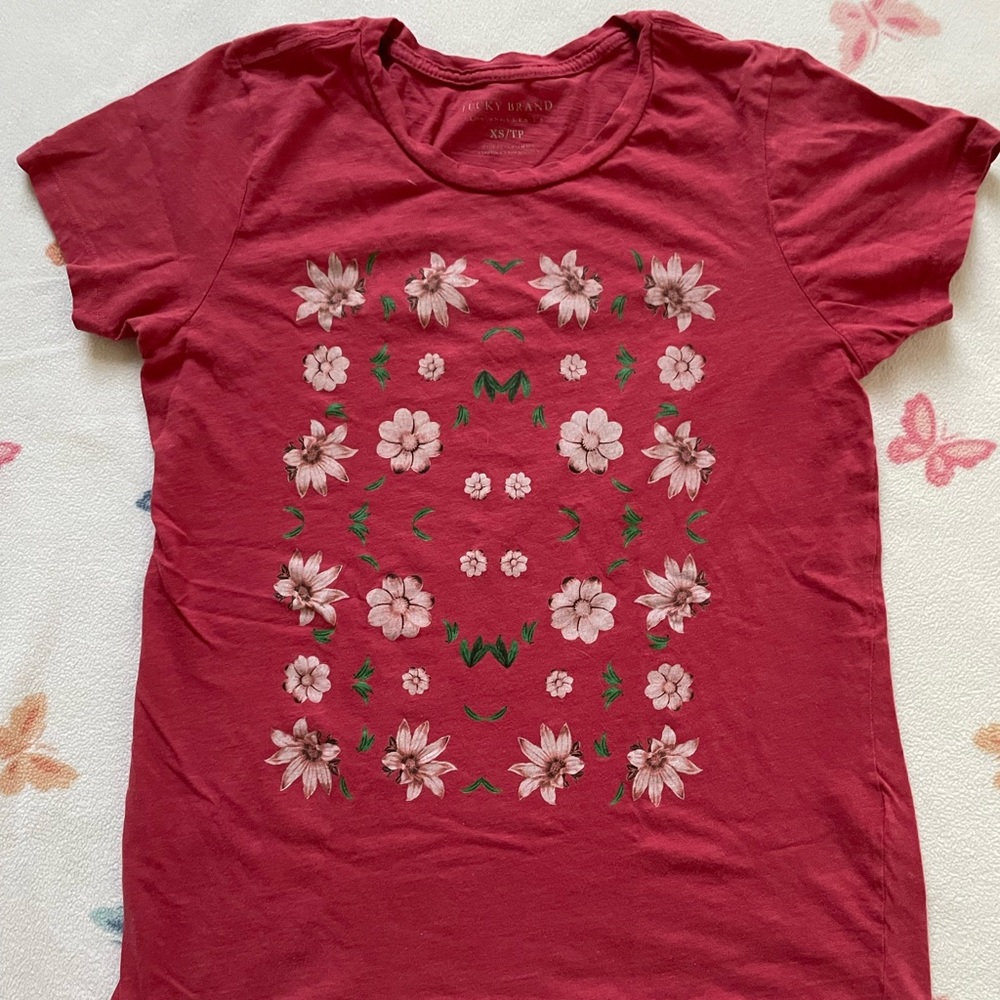 Lucky Brand floral graphic t shirt